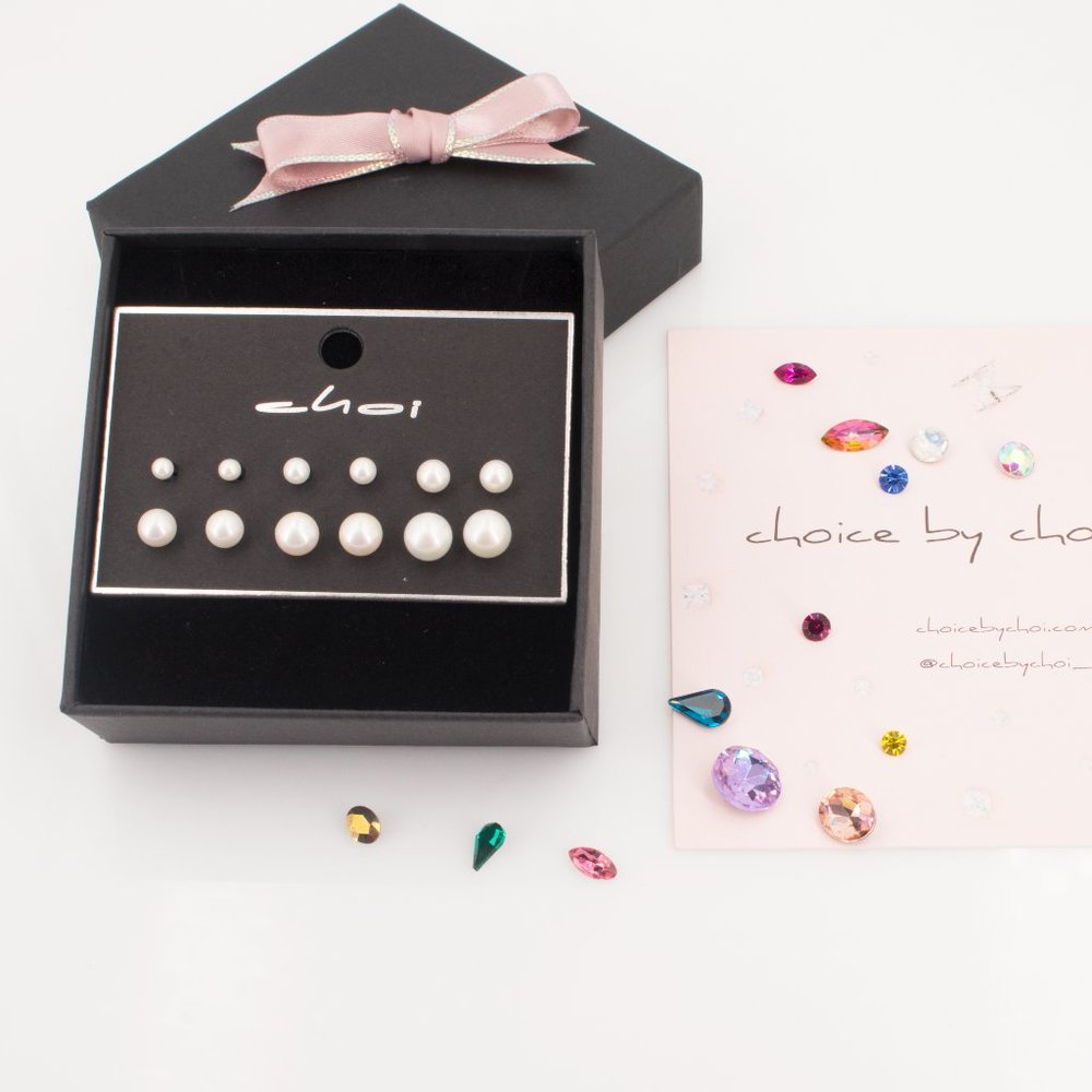 Pearl earring set for mother's day gift